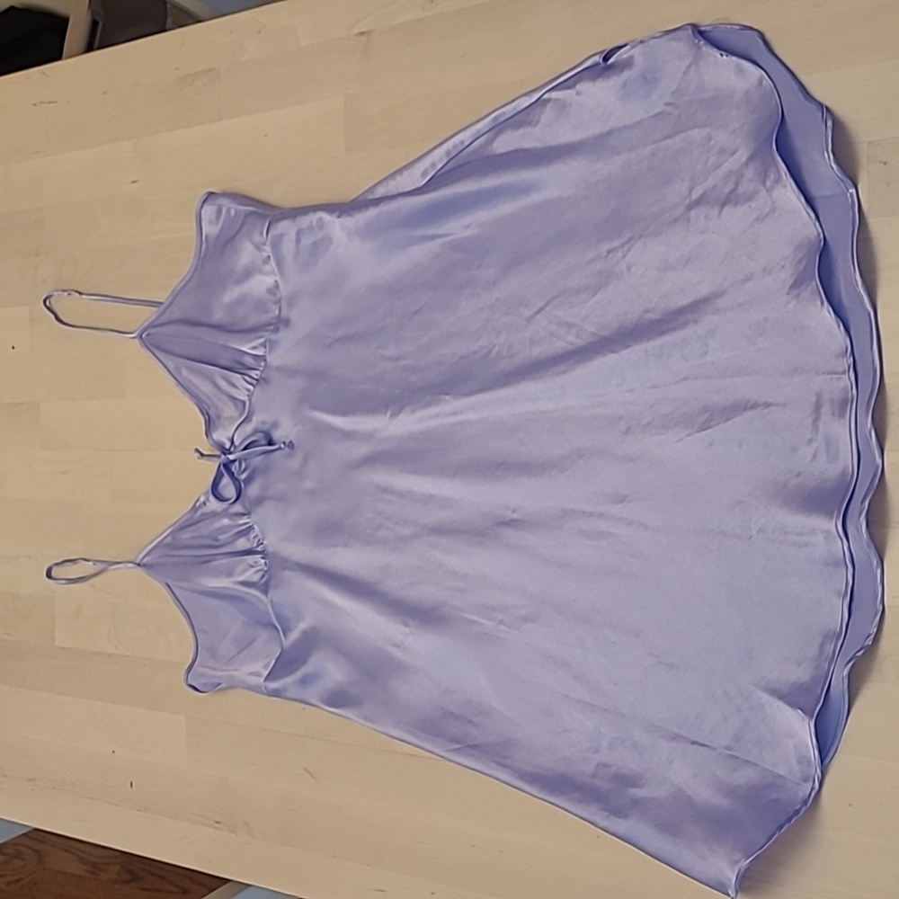 EUC VTG 1970s Maryann's Boutique Satin Feel Purple Negligee